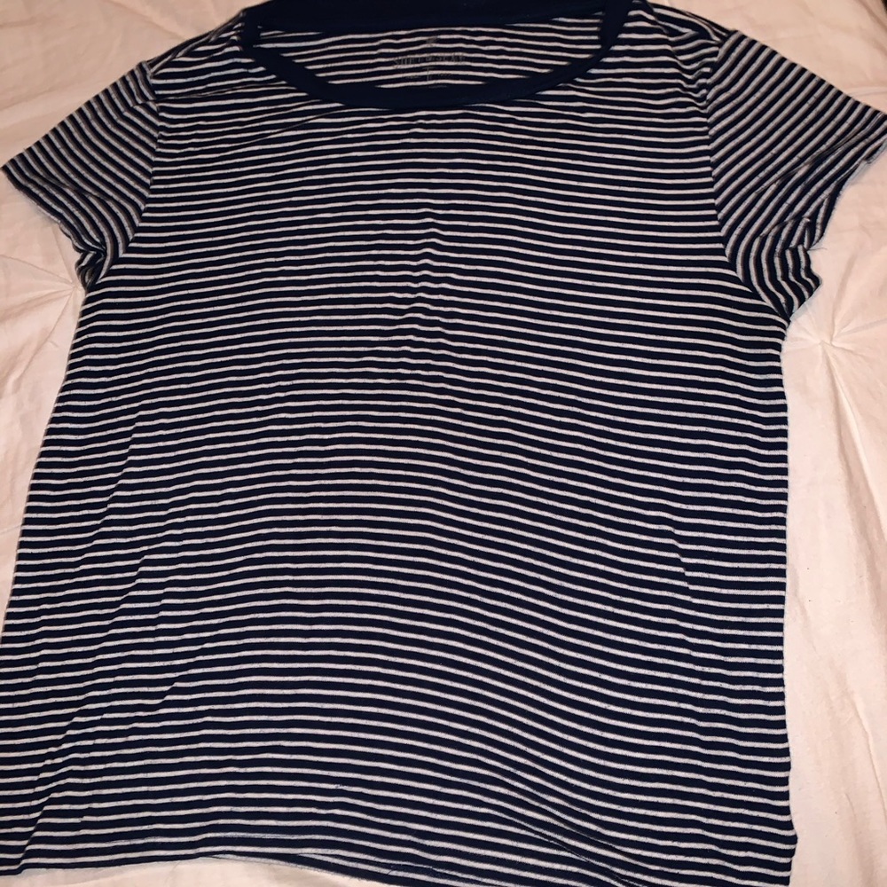 American Eagle blue striped soft & sexy tee